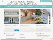 Tablet Screenshot of coastalfamilypractice.net